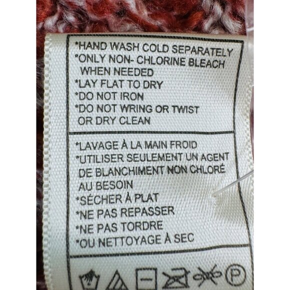 NWT Steve Madden S Cozy Coral/Mauve/Rust Chenille Womens Cardigan Sweater - Picture 10 of 10